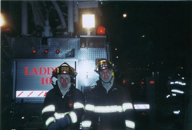 Firefighters Lourenco and Piazza at Structure Fire in Peekskill