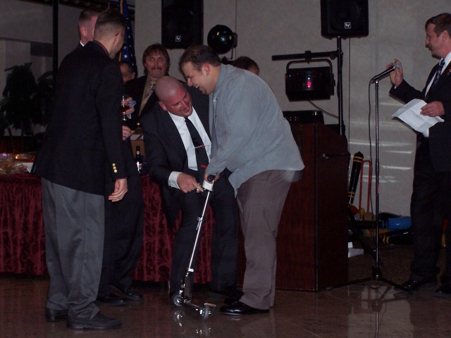 LT. Milo Takes Delivery of the VAC's New &quot;Vehicle&quot; from VAC Officers in 2004