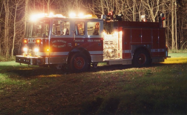 Engine 255 In 1993 All Lit Up