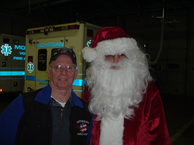 Gus and Santa Get Ready to Visit HVHC on Christmas Eve