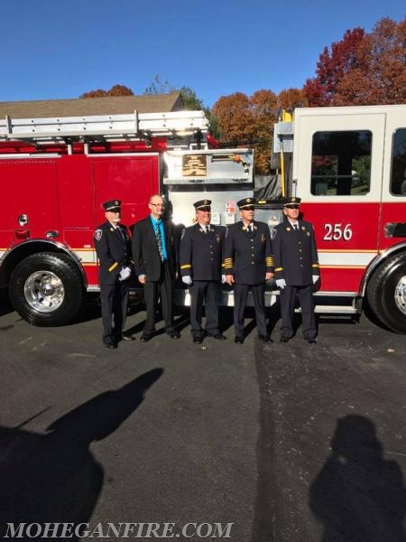 LMFD Board of Fire Commissioners At Engine 256 Dedication Cermony in November 2016