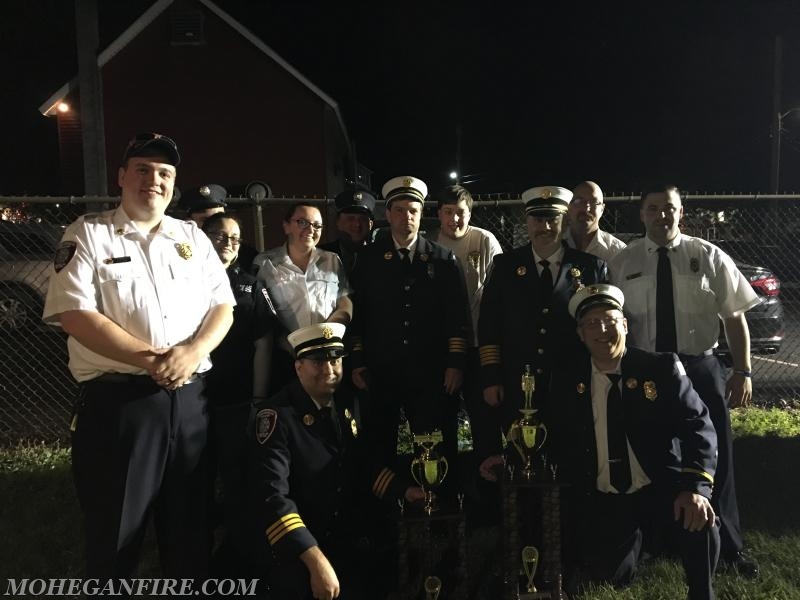 Winning &quot;Best Antique&quot; and &quot;Best Regulation Uniform&quot; Trophies At Montrose FD Parade On 6/3/17