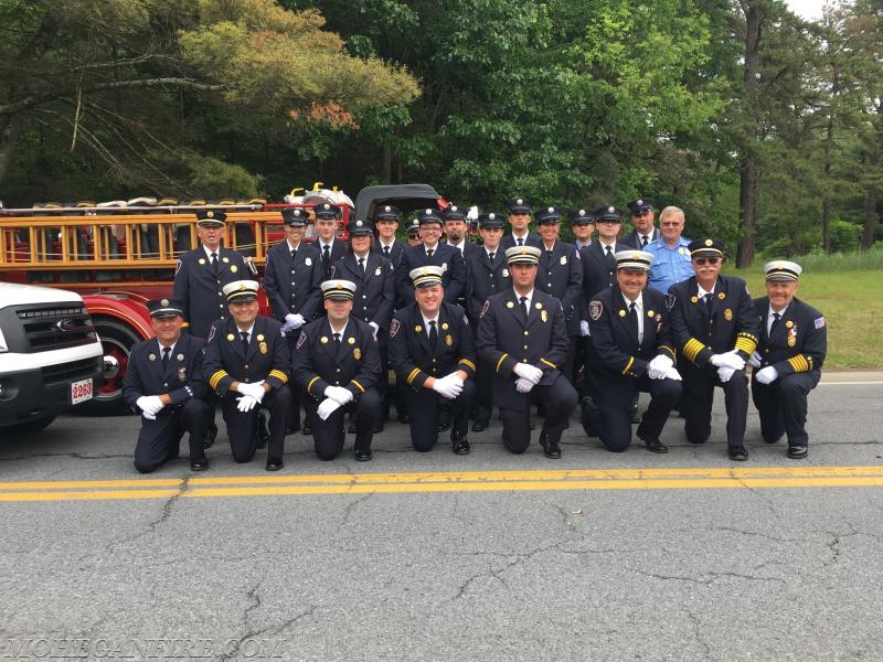 Group Shot During Lineup At HVVFA Parade in West Glens Falls, NY on 6/17/17