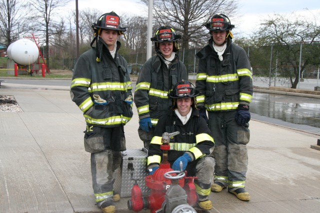 Probie's Standing By The Hydrant