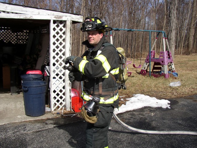 Firefighter Ray Calore Ready For Battle