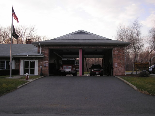 Engine 254 & Utility 80 in Station 3 Furnace Woods firehouse