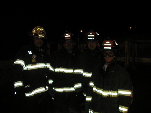 Lt.Tartaglia With Some Probie's Recently At The Fire Training Center
