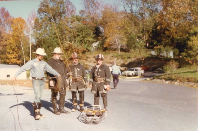 Rope Rescue Drill At Hudson Valley Hospital in the 1970's