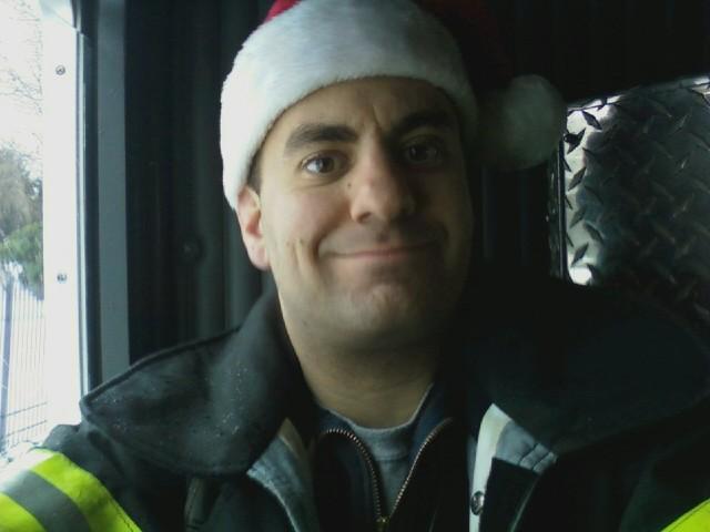 Lt. Gravius In The Christmas Spirit During Candy Cane Runs