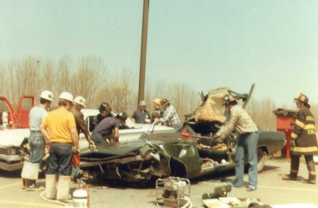 Extrication Drill At Furnace Woods Station in 1970's