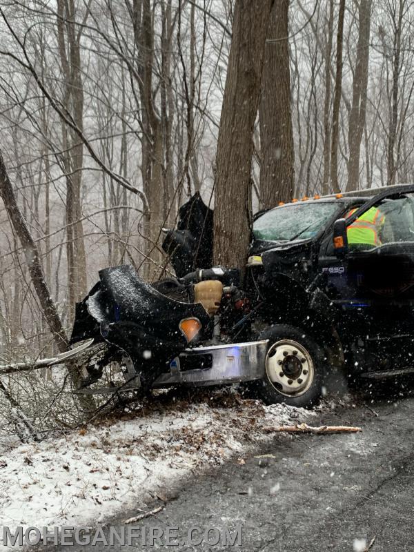 Gomer St Truck vs Tree Accident on 3/23/20