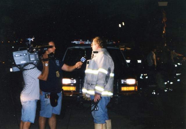 News 12 Interview With Chief Humphrey At Toddville Plaza 