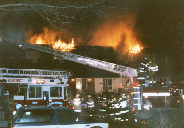 TS-3 & Ladder 10 At Stonegate Rd Shrub Oak Structure Fire in 1998