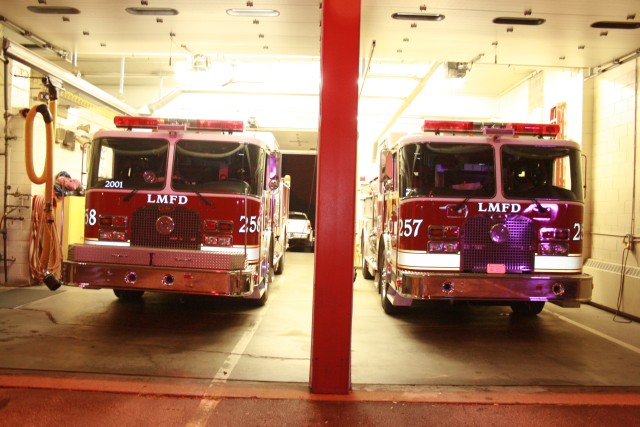 Engine 257 and Engine 258 At Headquarters 