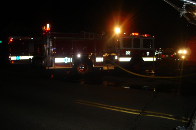 Engine 255 Pumping At A Car Fire