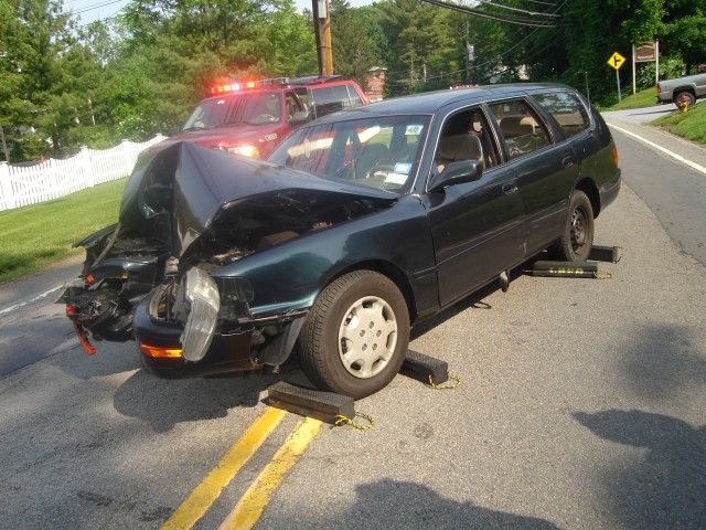 Car Vs Pole On Rt 202