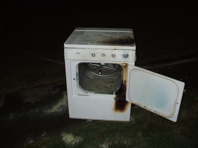 Dryer Removed From Justin Court Residence Fire