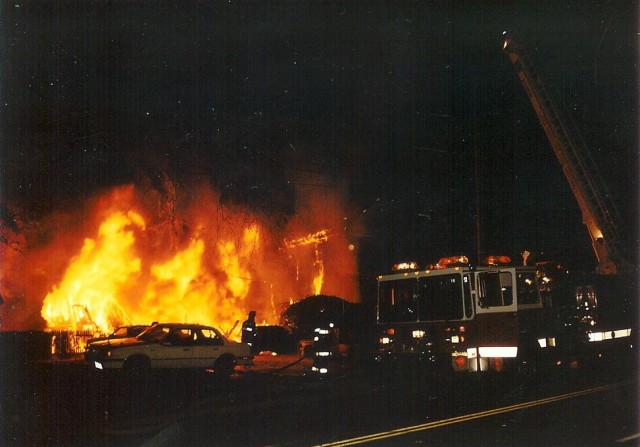 Old Orange County Pools Fire in 1990's on Rt. 6