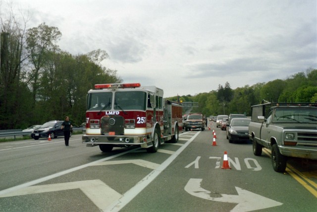 E257 Standing By at an MVA on Rt. 6