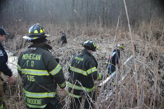 Person Stuck In Swamp Off Rt. 6 In Mohegan Lake 3/10/12