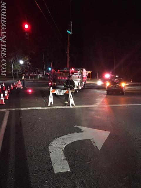 Mohegan Fire Units Assist NY State Police With Road Closure of Rt 6 At Locust Ave For Accident Investigation 9/28/16