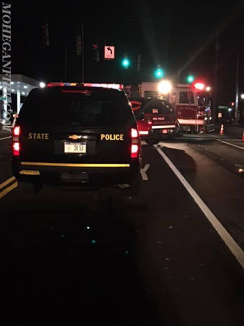 Mohegan Fire Units Assist NY State Police With Road Closure of Rt 6 At Locust Ave For Accident Investigation 9/28/16