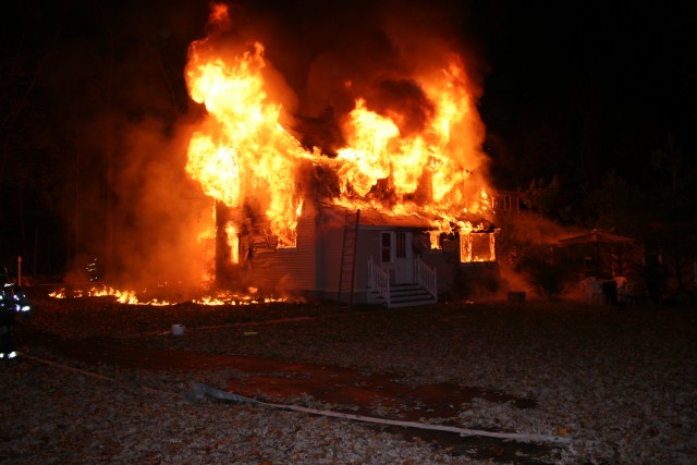 Rear of Lafayette Ave. Fire in November, 2005