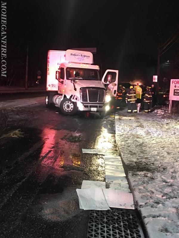 Tractor Trailer vs Car Accident With Furl Spill on Rt 6/Conklin Ave 12/11/16