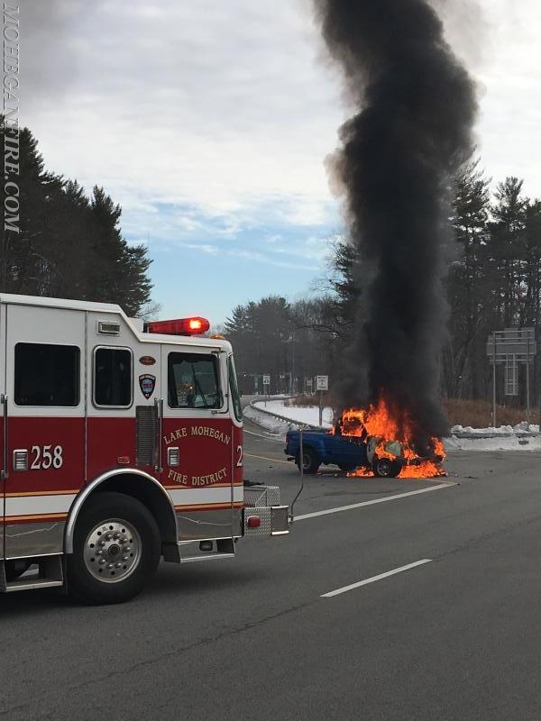 Vehicle Fire on Rt 202 and Bear Mtn Pkwy Extension on 2/14/17