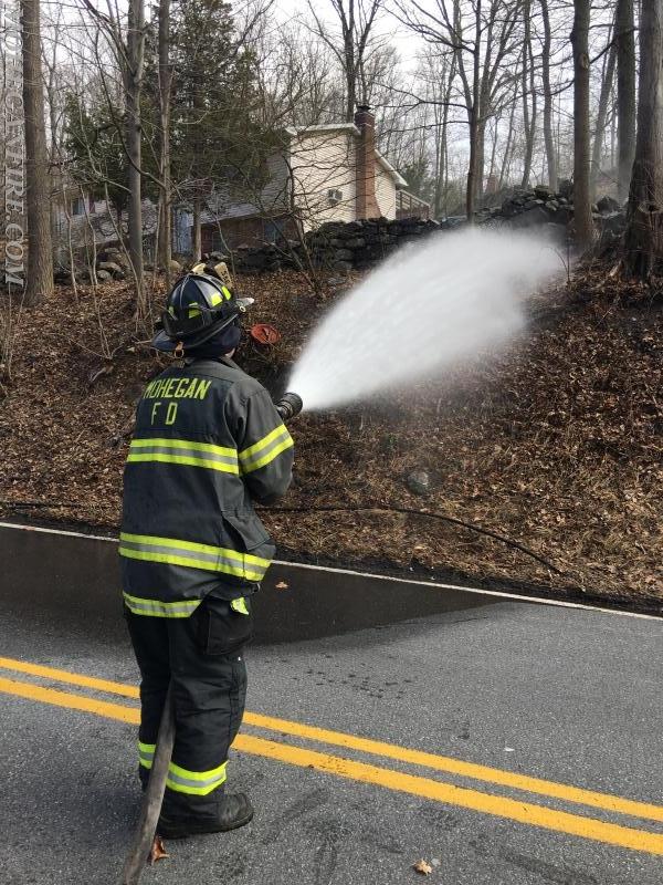 Brush Fire Caused By Wires Down on Furnace Dock Rd 3/9/17