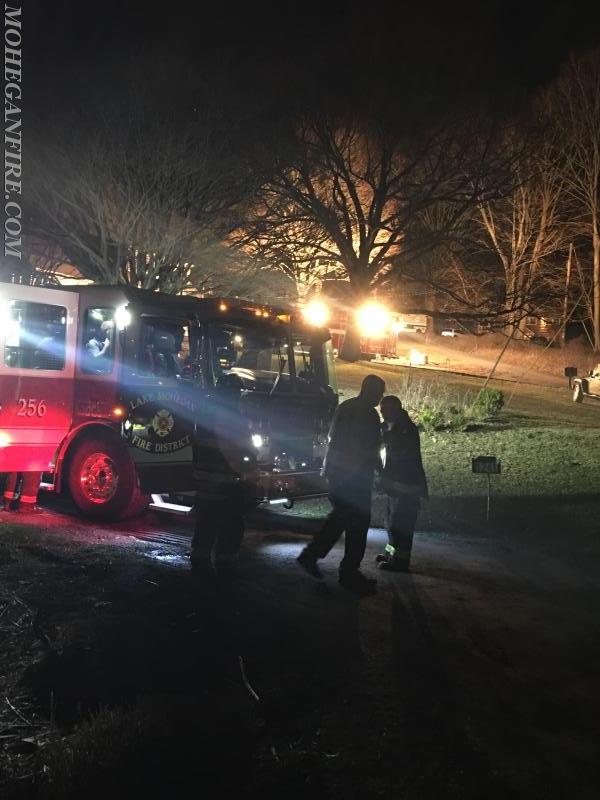 Engine 256 with FAS-Team At Mutual Aid Structure Fire to Yorktown FD on 4/2/17