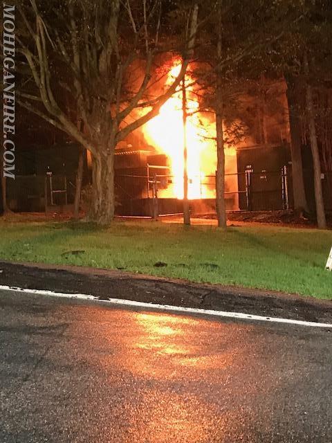 Con Edison Electric Transformer Substation Fire on Oregon Rd 4/20/17