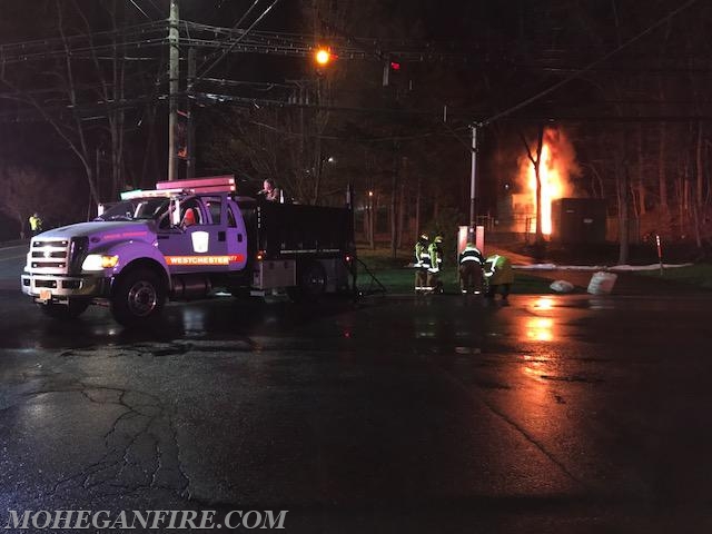 Con Edison Electric Transformer Substation Fire on Oregon Rd 4/20/17