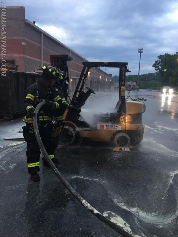 Forklift Fire at The Home Depot in Cortlandt Town Center Rt 6 on 6/4/17