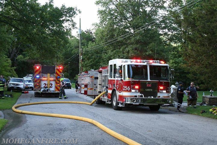 Engine 252 and Engine 256 Operating at Buena Vista Ave 1st Alarm Structure Fire on 7/2/17. Photo courtesy of John E Nohai