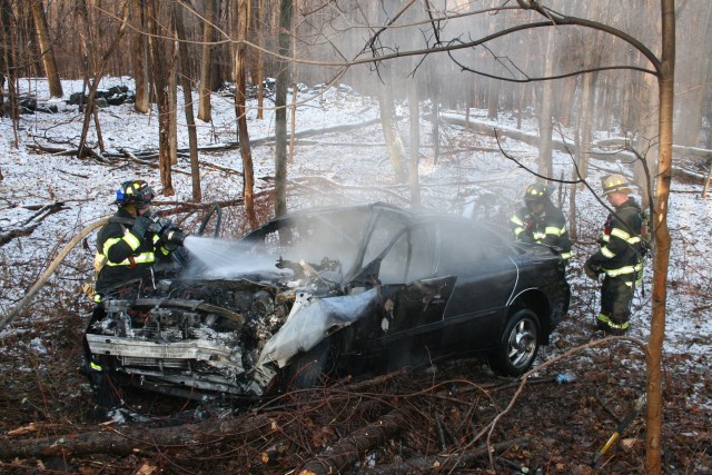 Working At An MVA With Car Fire On Furnace Dock Rd