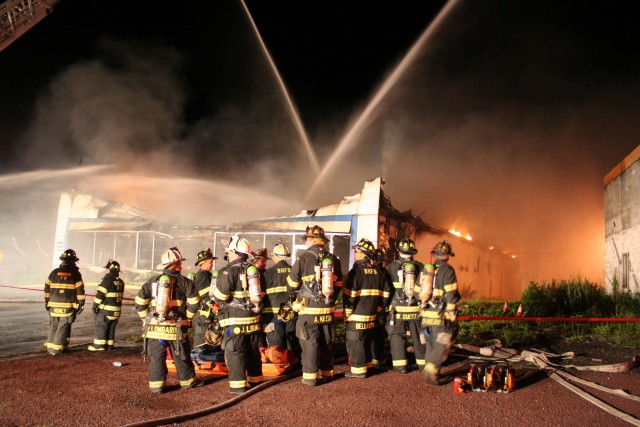 Bedford Hills FD's FAS-Team Stands By At Dealership Fire