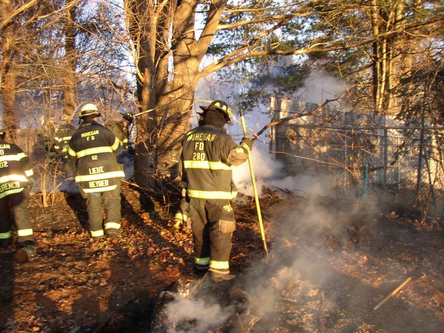 Brush Fire on Laurie Rd