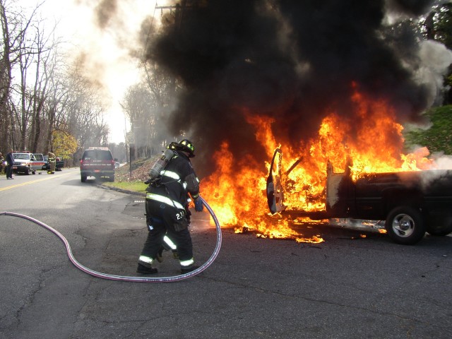 Going To Work On A Truck Fire on Stoney St