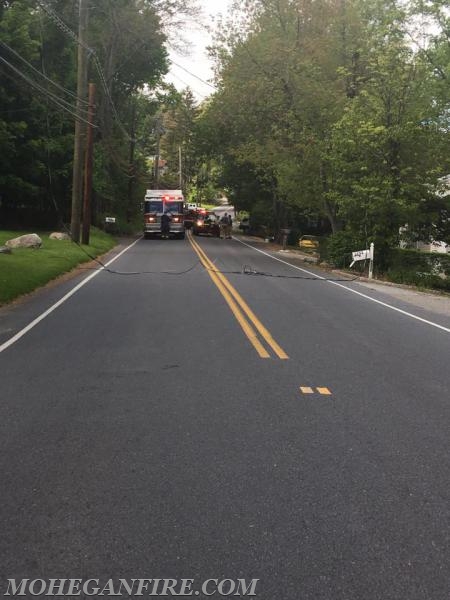 Mohegan Fire Units Operate At Wires Down Blocking Lexington Ave on 5/15/17