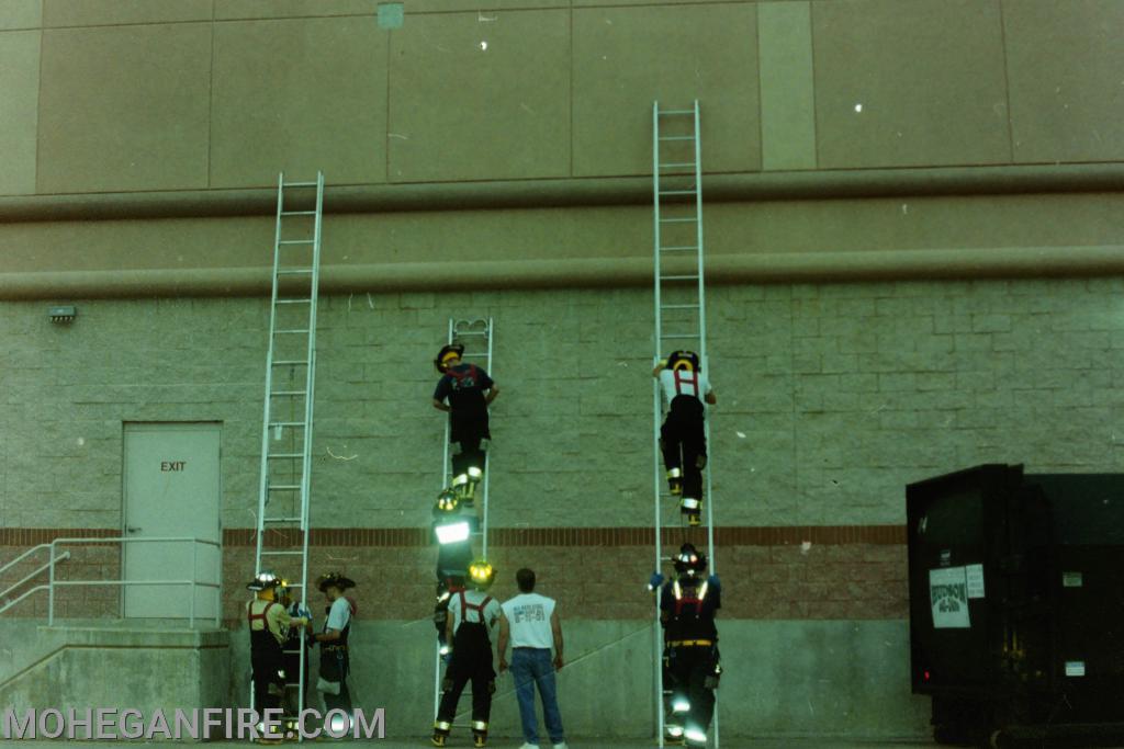 Ground ladder drill at the Cortlandt Town Center