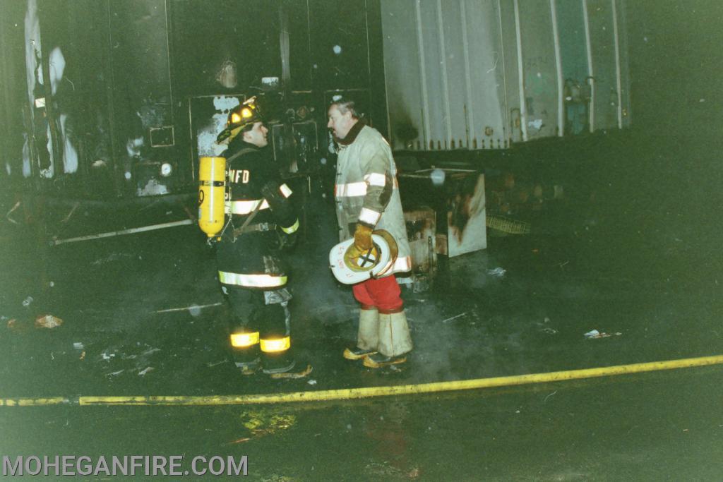 Trailer fire behind Freight Liquidators on Route 6