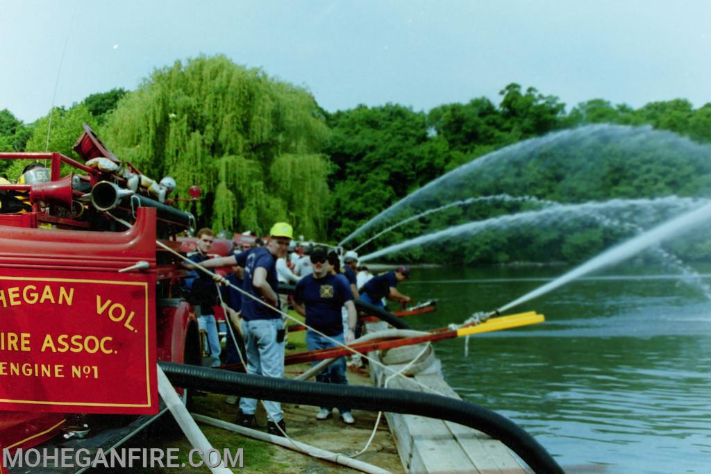 The Mack drafting out of the Hudson River at the Muster held in Croton Point Park.