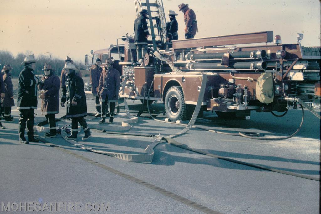 A mutual aid drill at the former Baldwin Place shopping center now Somers Commons on Route 6. Mahopac, Yorktown and Somers were also at the drill with Mohegan Members
