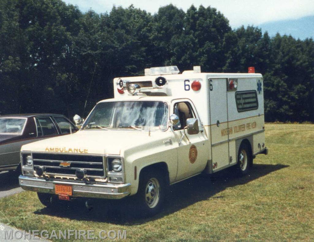 Former Ambulance 6 a Chevy/Swab ambulance outside Furnace woods Station 3 during a family picnic. Photo by Joe Ellman