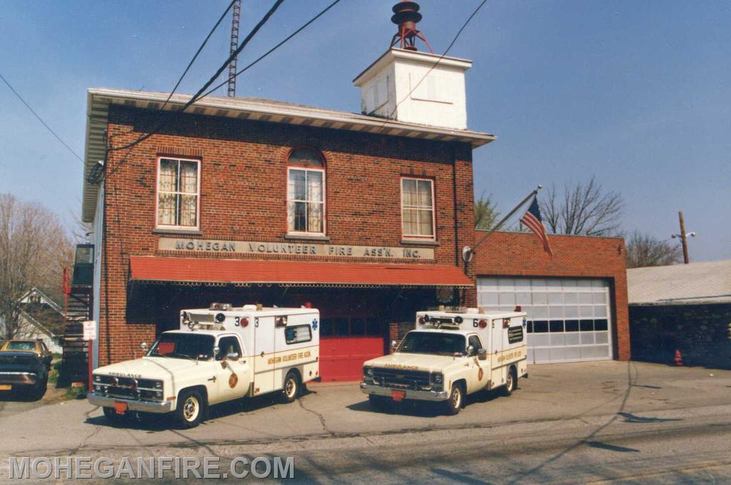 Former Ambulances 3 & 6 both Chevy/Swab ambulances. Photo by Joe Ellman 