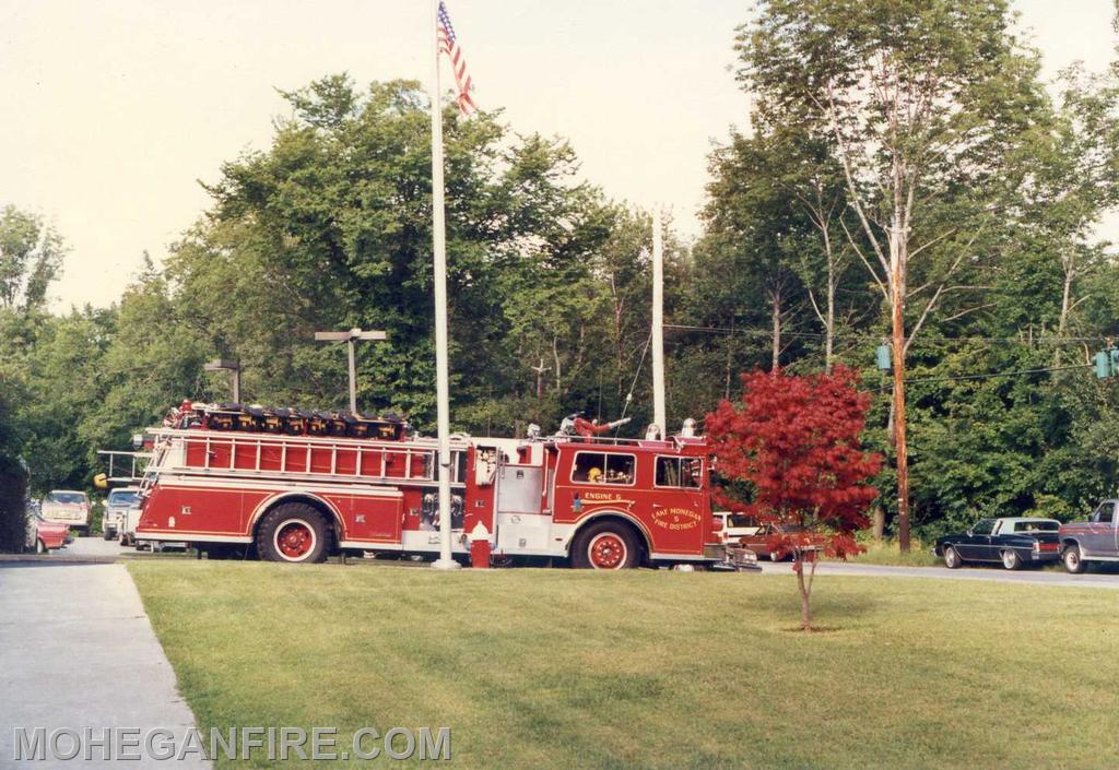 Engine 254 outside Station 3 Furnace woods. Photo by Joe Ellman