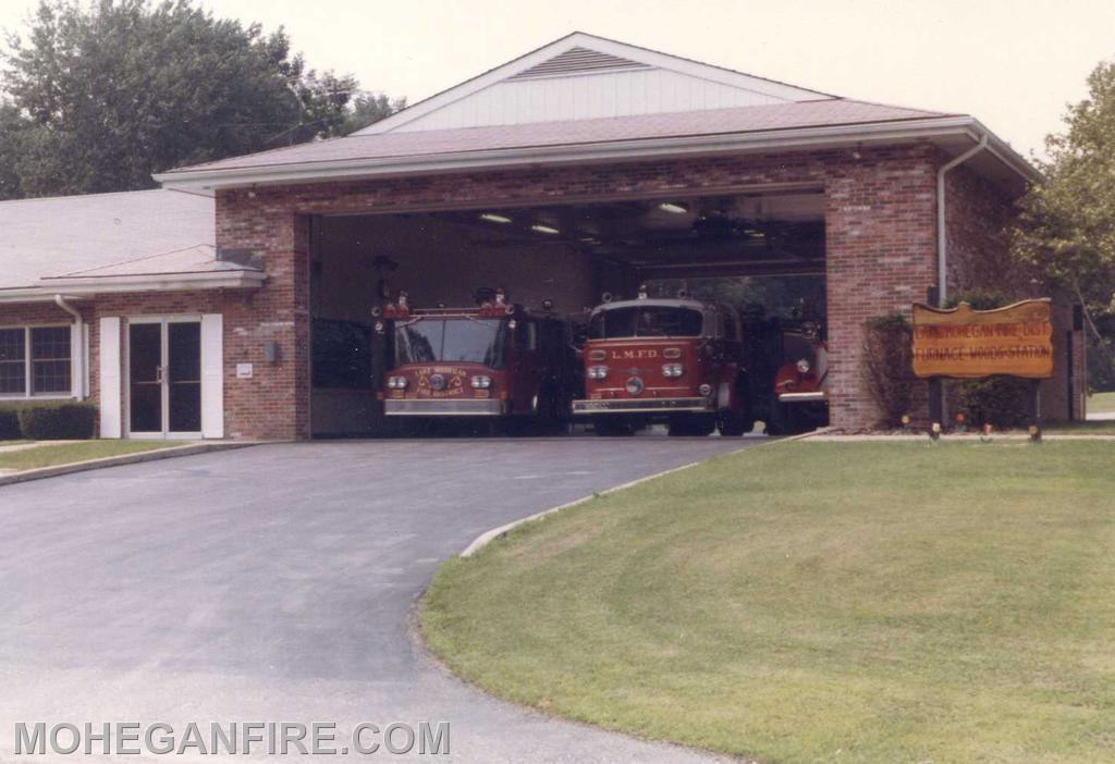 Engine 254, Engine 253 and our 1941 Mack at Station 3 Furnace woods station. Photo by Joe Ellman 