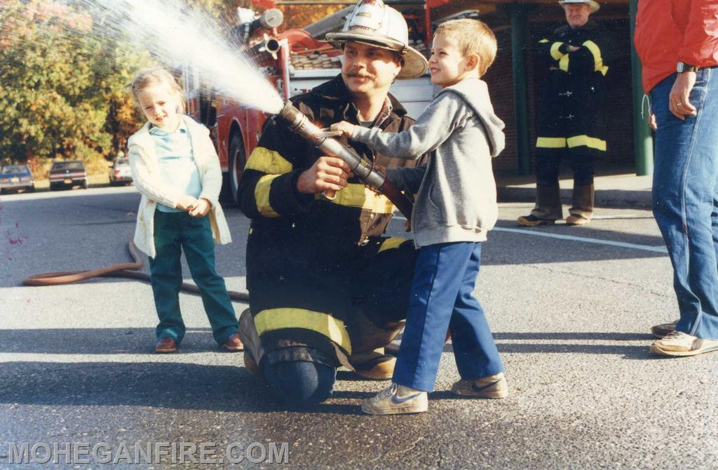 Then Lt Wolert now Deputy Chief at fire prevention. Photo by Joe Ellman