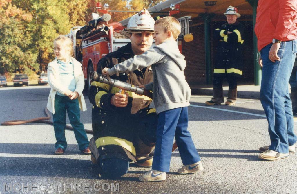 Then Lt Wolert now Deputy Chief at fire prevention. Photo by Joe Ellman